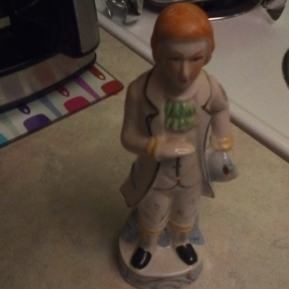 Vintage Gentleman Porcelain Statue